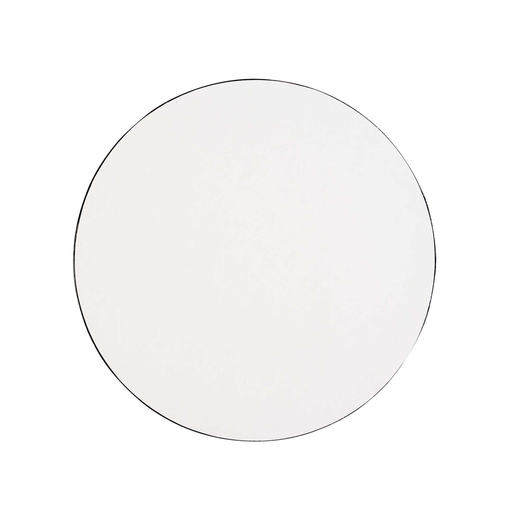 Pastry Tek Round Black Cardboard Cake Drum Board - Covered Edge - 8" x 8" x 1/2" - 1 count box