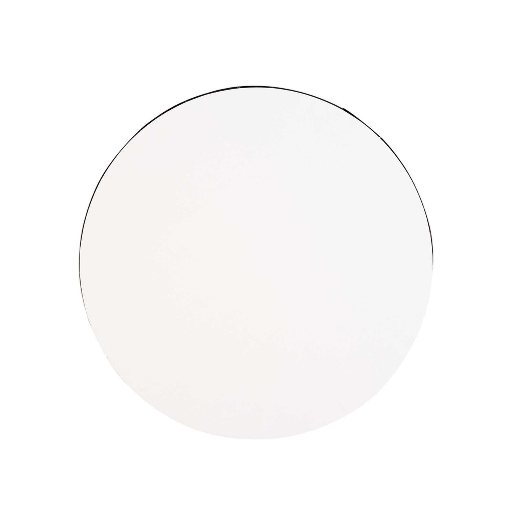 Pastry Tek Round Black Cardboard Cake Drum Board - Covered Edge - 10" x 10" x 1/2" - 1 count box
