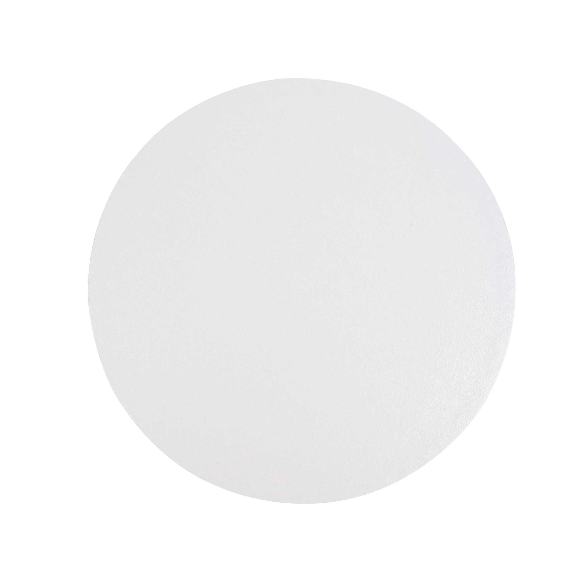 Pastry Tek Round White Cardboard Cake Drum Board - Covered Edge - 12" x 12" x 1/2" - 1 count box