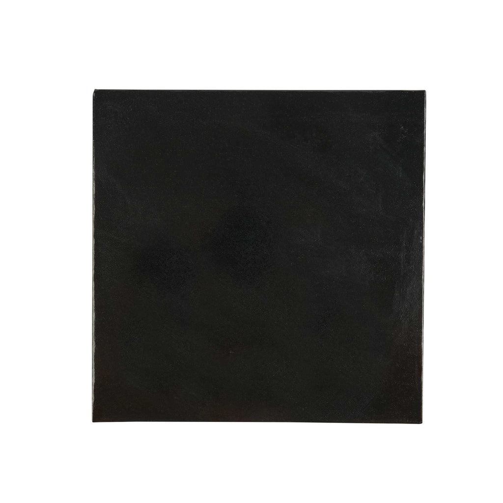 Pastry Tek Square Black Cardboard Cake Drum Board - Covered Edge - 8" x 8" x 1/2" - 1 count box