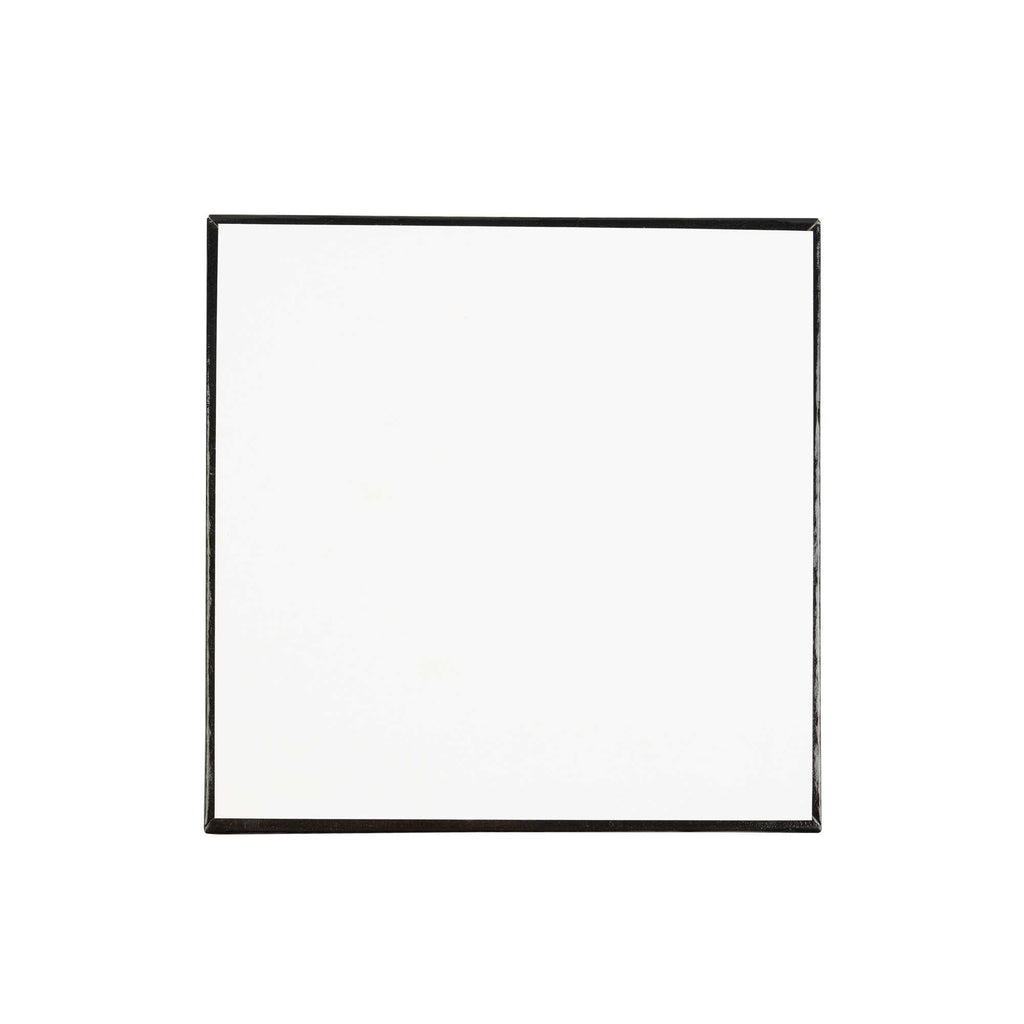 Pastry Tek Square Black Cardboard Cake Drum Board - Covered Edge - 8" x 8" x 1/2" - 1 count box