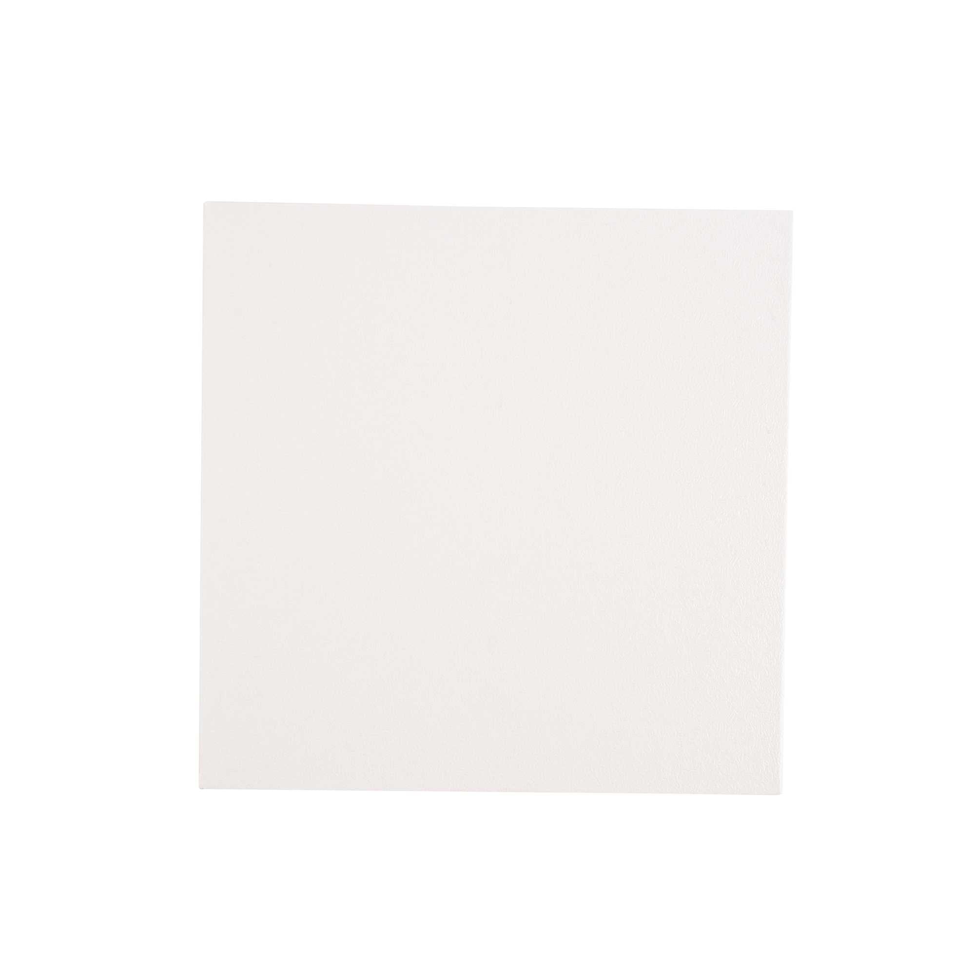 Pastry Tek Square White Cardboard Cake Drum Board - Covered Edge - 8" x 8" x 1/2" - 1 count box