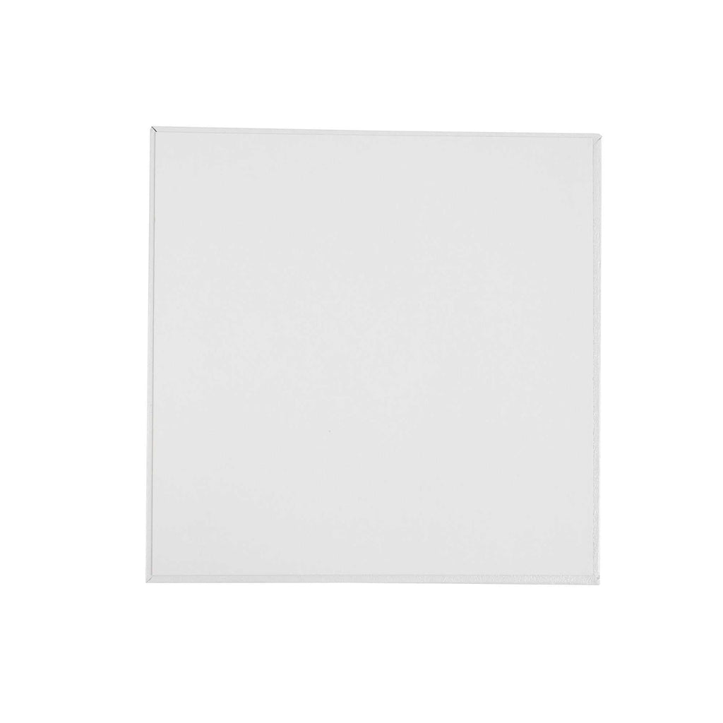 Pastry Tek Square White Cardboard Cake Drum Board - Covered Edge - 10" x 10" x 1/2" - 1 count box