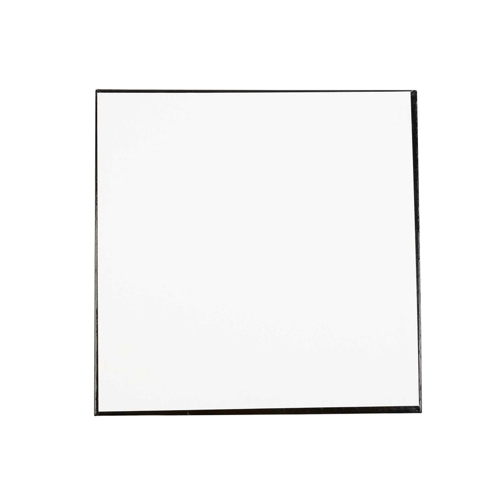 Pastry Tek Square Black Cardboard Cake Drum Board - Covered Edge - 12" x 12" x 1/2" - 1 count box