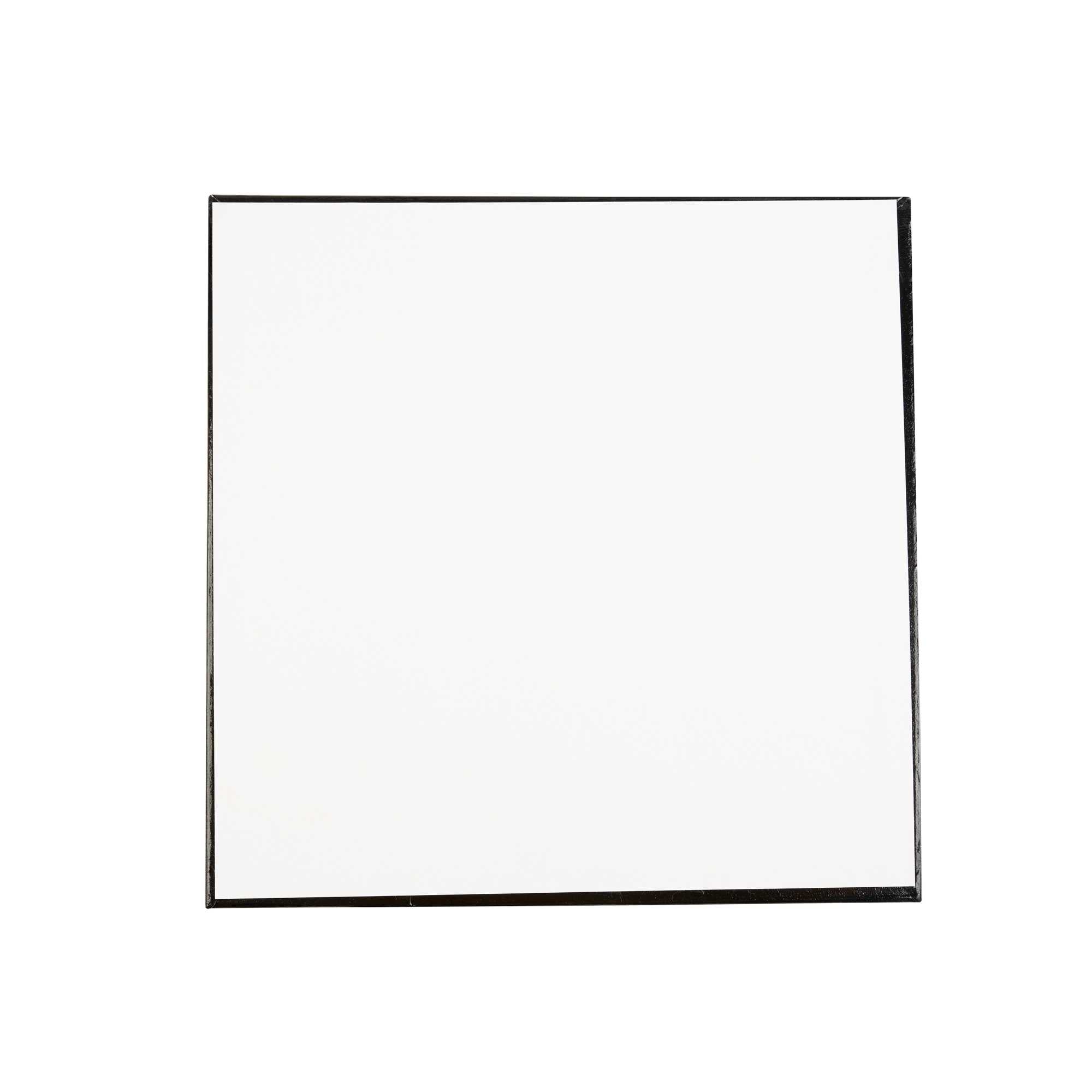 Pastry Tek Square Black Cardboard Cake Drum Board - Covered Edge - 12" x 12" x 1/2" - 1 count box