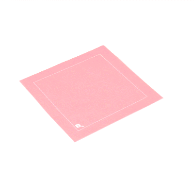 Luxenap Square Pink Cotton Cocktail Napkin - Organic, Disposable - 4 1/2" x 4 1/2" - 50 count box