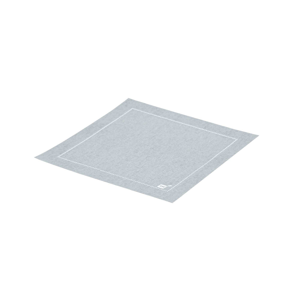 Luxenap Square Gray Cotton Cocktail Napkin - Organic, Disposable - 4 1/2" x 4 1/2" - 50 count box