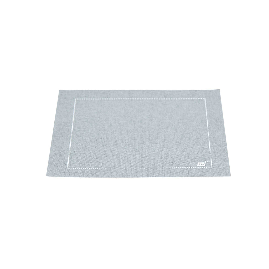 Luxenap Square Gray Cotton Cocktail Napkin - Organic, Disposable - 4 1/2" x 4 1/2" - 50 count box