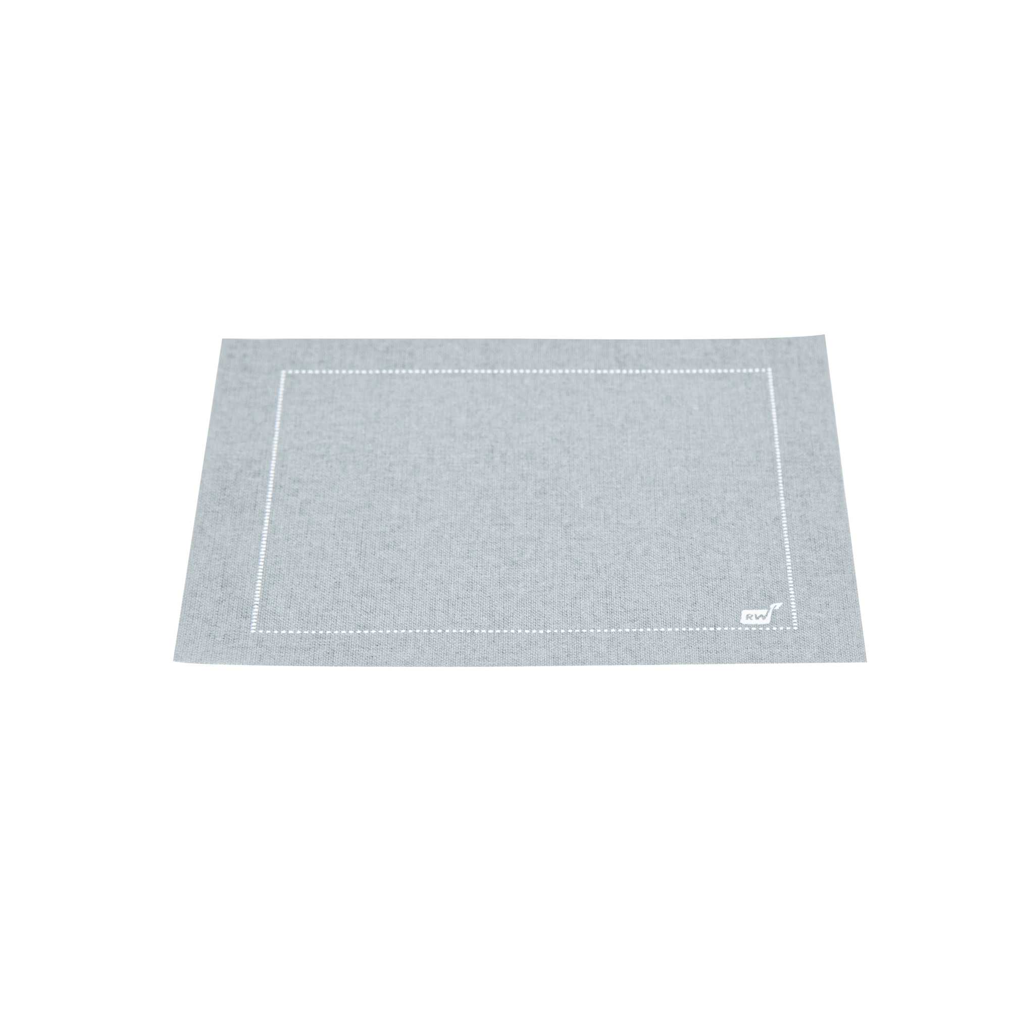Luxenap Square Gray Cotton Cocktail Napkin - Organic, Disposable - 4 1/2" x 4 1/2" - 50 count box