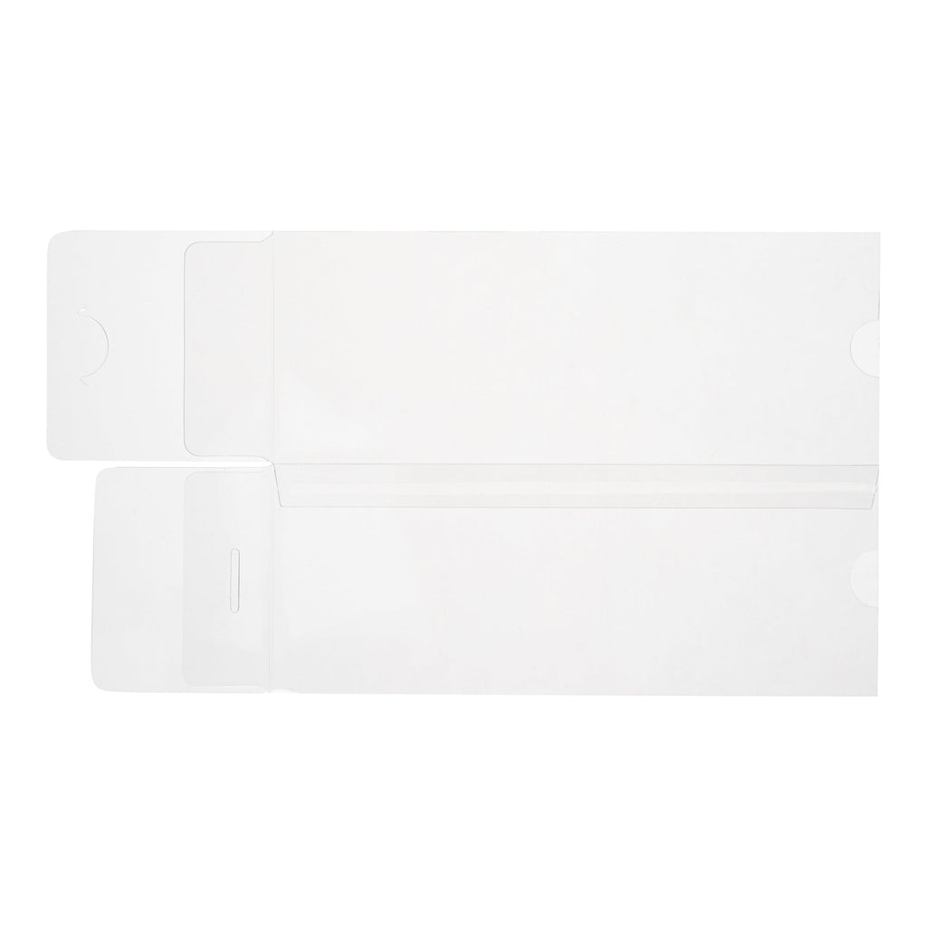 Sweet Vision Rectangle Clear Plastic Eclair Box - Black Paper Sleeve, Tree Accent - 7" x 2 1/2" x 2 1/2" - 100 count box