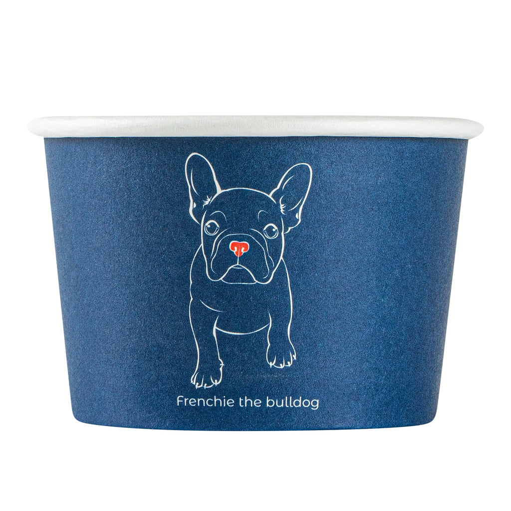 Coppetta 4 oz Round Frenchie Paper To Go Cup - 3" x 3" x 2 1/2" - 200 count box