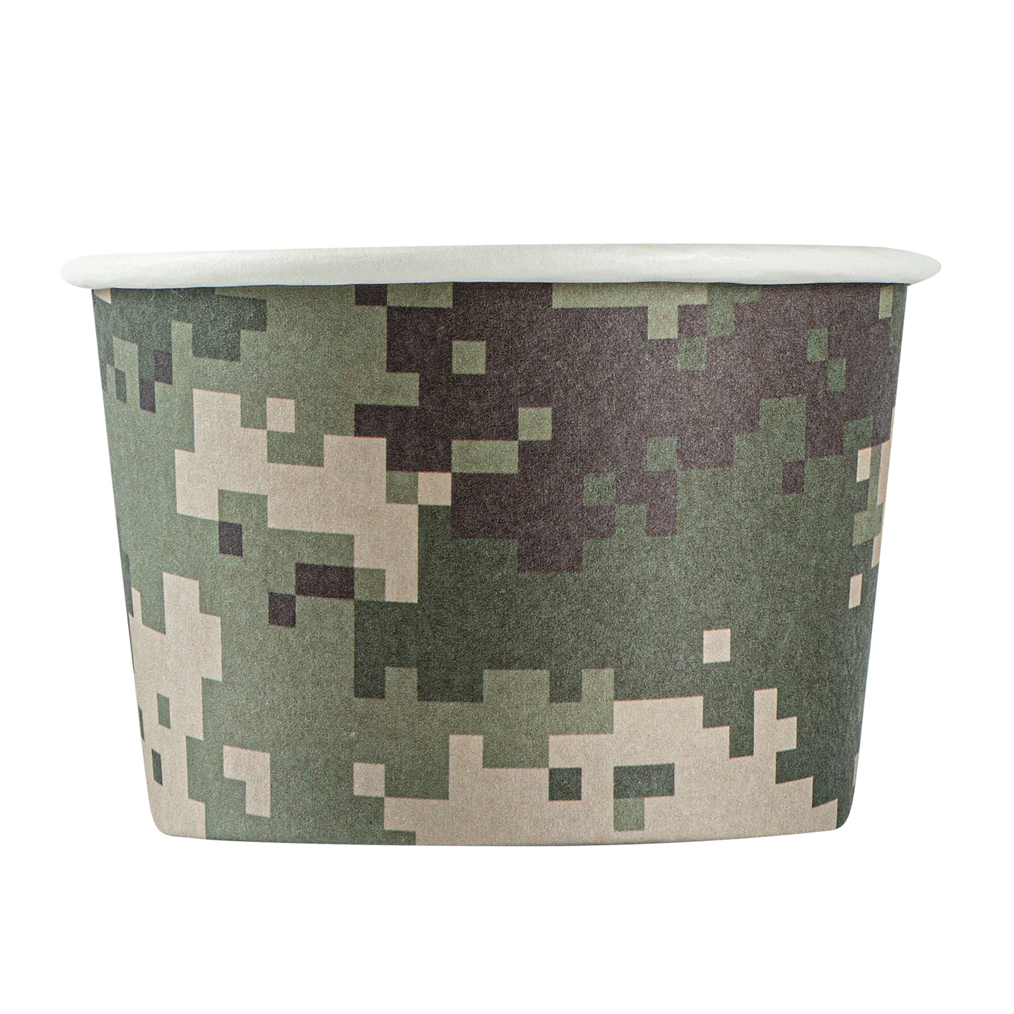 Coppetta 4 oz Round Camouflage Paper To Go Cup - 3" x 3" x 2 1/2" - 50 count box