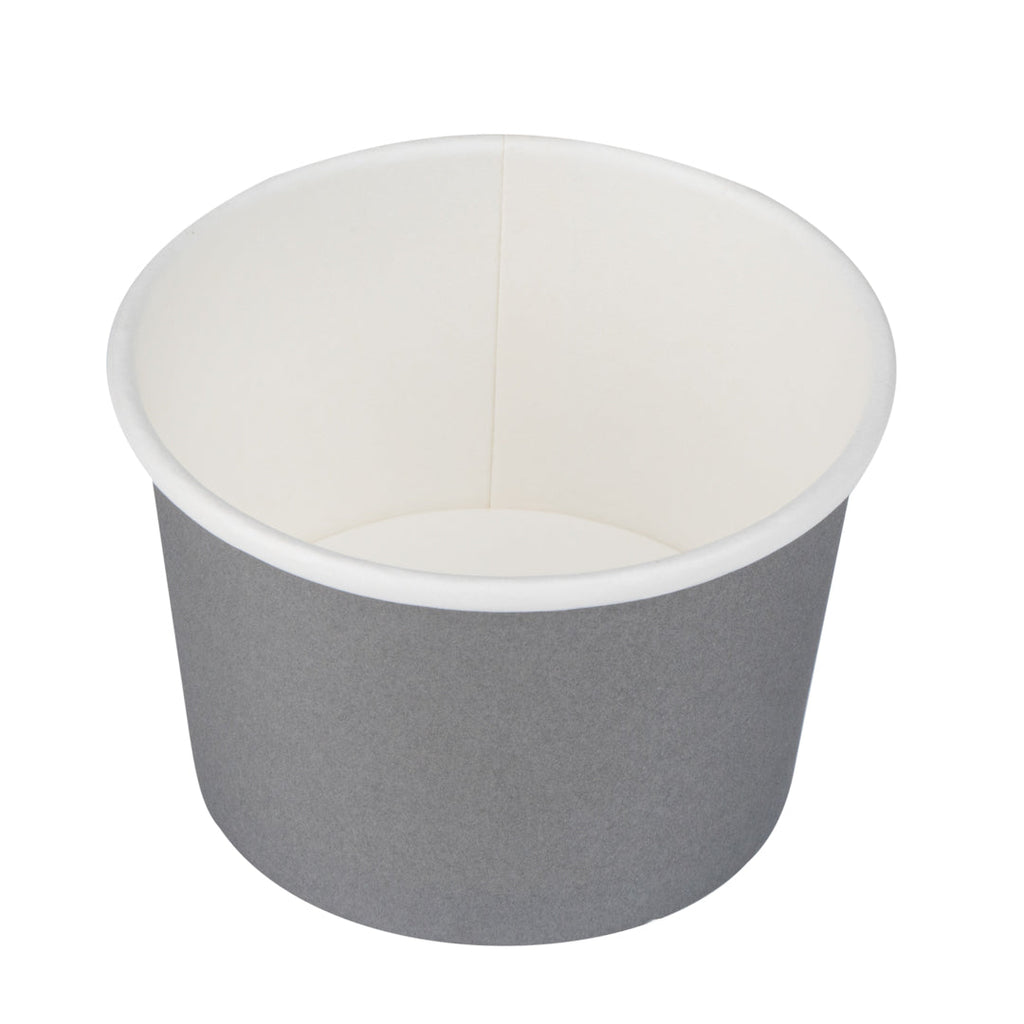 Coppetta 4 oz Round Gray Paper To Go Cup - 3" x 3" x 2 1/2" - 50 count box