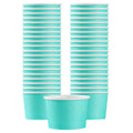 Coppetta 4 oz Round Turquoise Paper To Go Cup - 3" x 3" x 2 1/2" - 50 count box