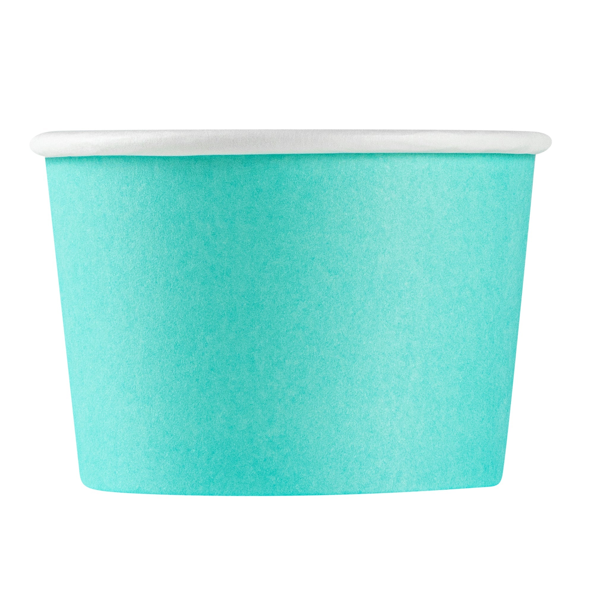 Coppetta 4 oz Round Turquoise Paper To Go Cup - 3" x 3" x 2 1/2" - 50 count box