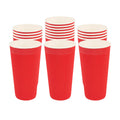 Restpresso 20 oz Red Paper Coffee Cup - Ripple Wall - 3 1/2" x 3 1/2" x 6 1/4" - 10 count box