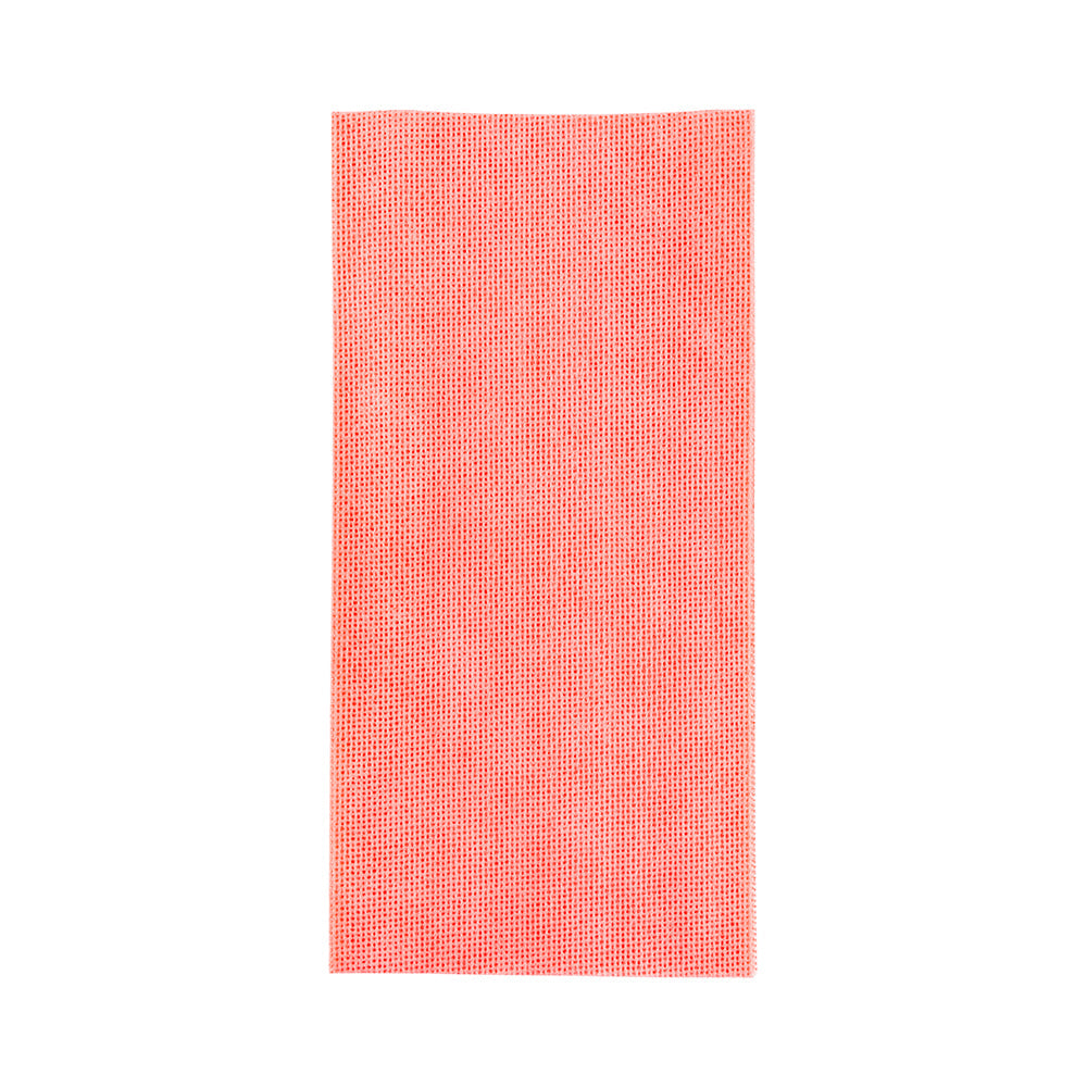 RW Clean Red Viscose Heavy Duty Wipe - 23 1/2" x 11 3/4" - 10 count box