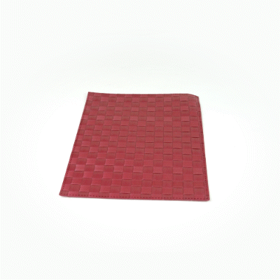 Macroweave Rectangle Red Woven Placemat - 16" x 12" - 6 count box