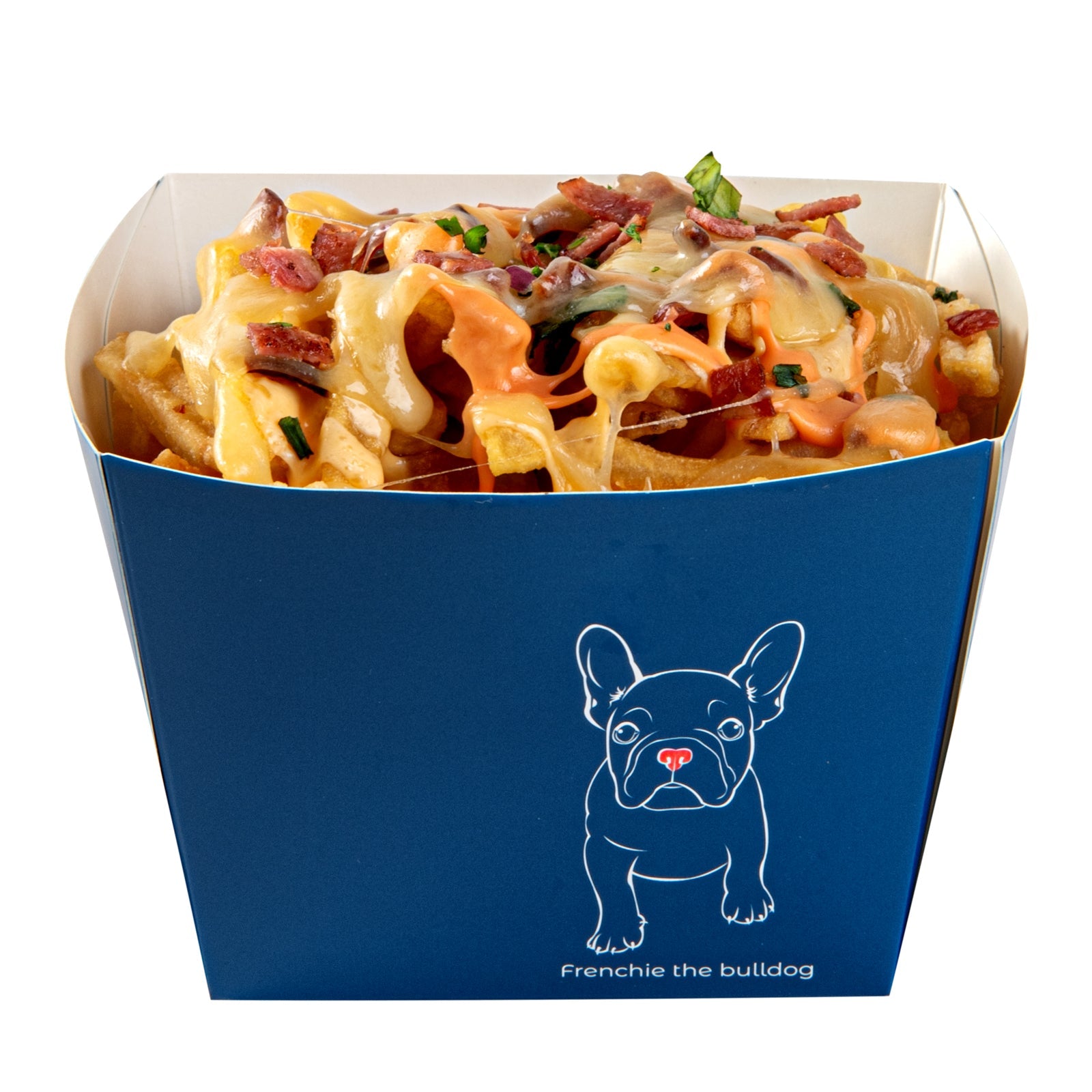 Bio Tek Square Frenchie Paper Snack Box - 5 1/4" x 5 1/4" x 3 1/4" - 200 count box