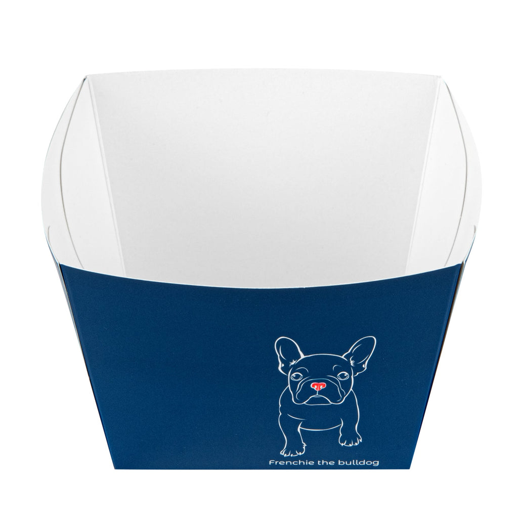 Bio Tek Square Frenchie Paper Snack Box - 5 1/4" x 5 1/4" x 3 1/4" - 200 count box