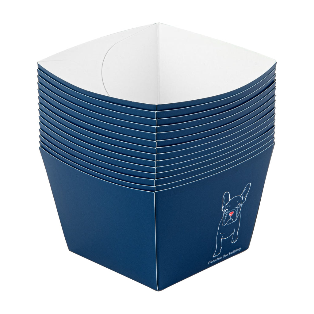 Bio Tek Square Frenchie Paper Snack Box - 5 1/4" x 5 1/4" x 3 1/4" - 200 count box