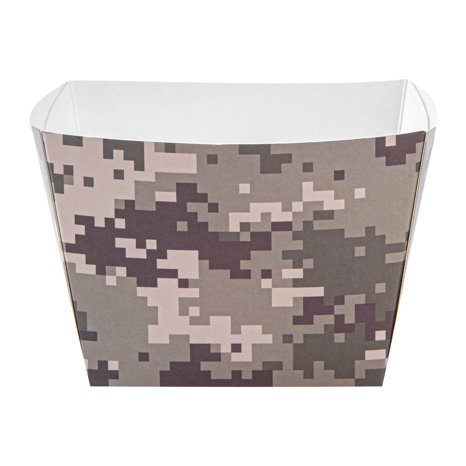 Bio Tek Square Camouflage Paper Snack Box - 5 1/4" x 5 1/4" x 3 1/4" - 200 count box