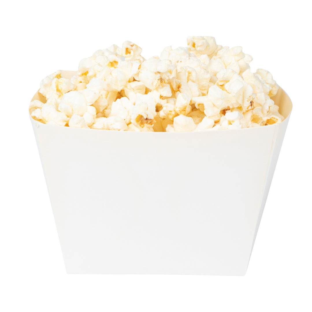Bio Tek Square White Paper Snack Box - 5 1/4" x 5 1/4" x 3 1/4" - 200 count box