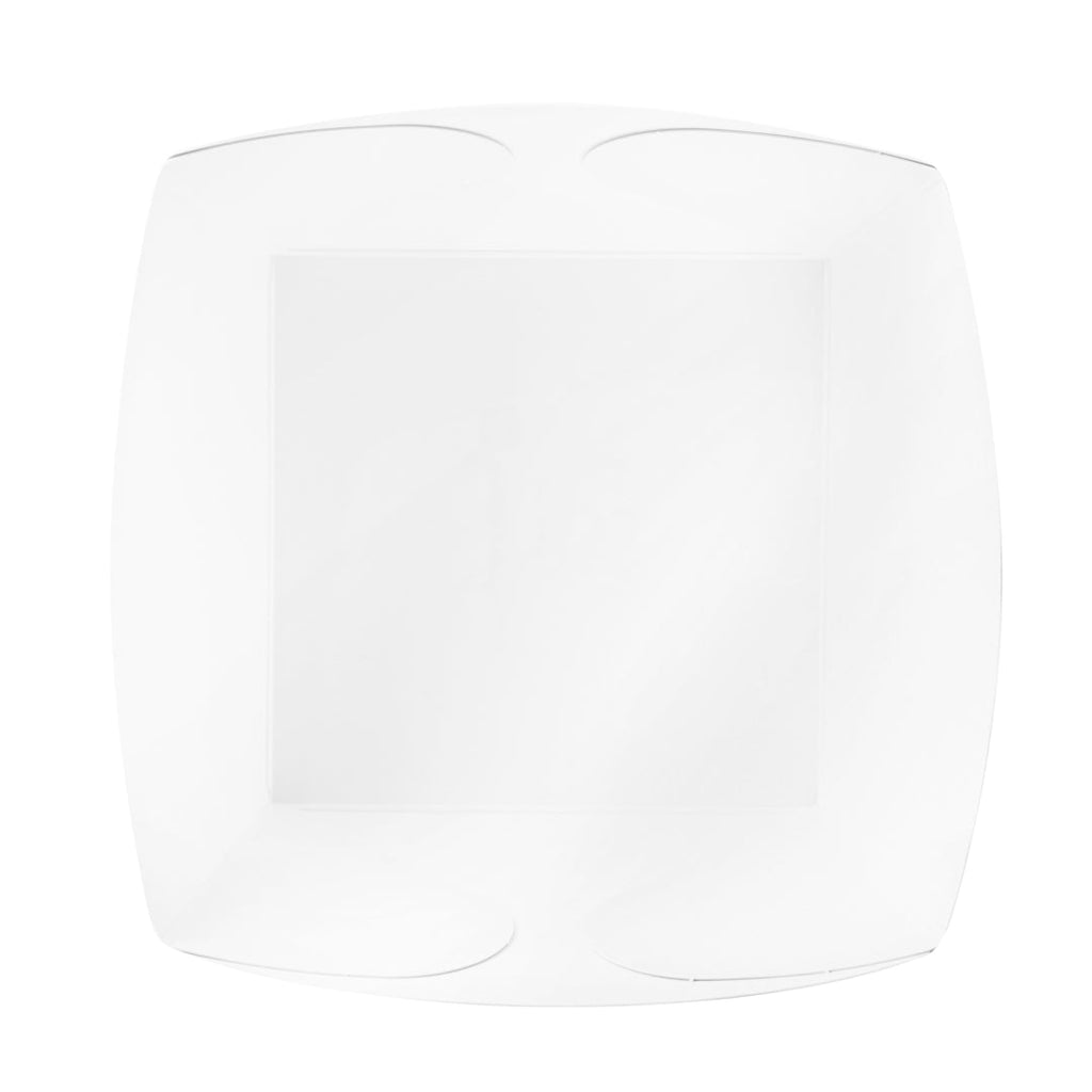 Bio Tek Square White Paper Snack Box - 5 1/4" x 5 1/4" x 3 1/4" - 200 count box