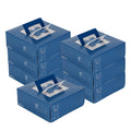 Cater Tek Square Frenchie Paper Cake / Take Out Container - with Pop-Up Handle, Window - 9" x 9" x 3 1/2" - 50 count box