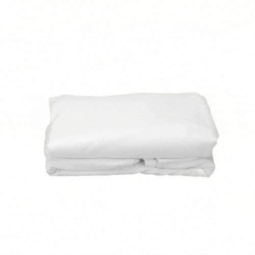 Table Tek Round White Spandex Table Cover - Contour Cut - 72" - 10 count box