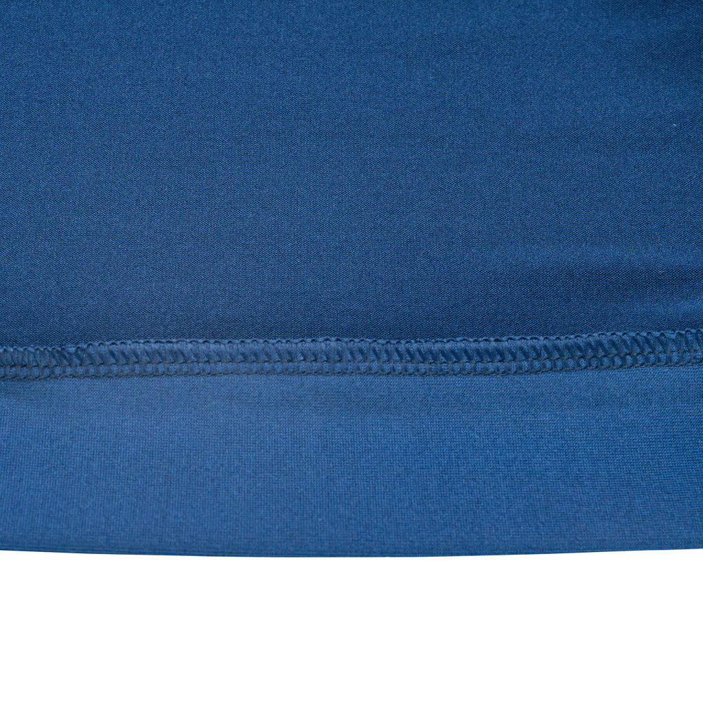 Table Tek Round Blue Spandex Table Cover - Bar Height - 32" - 1 count box