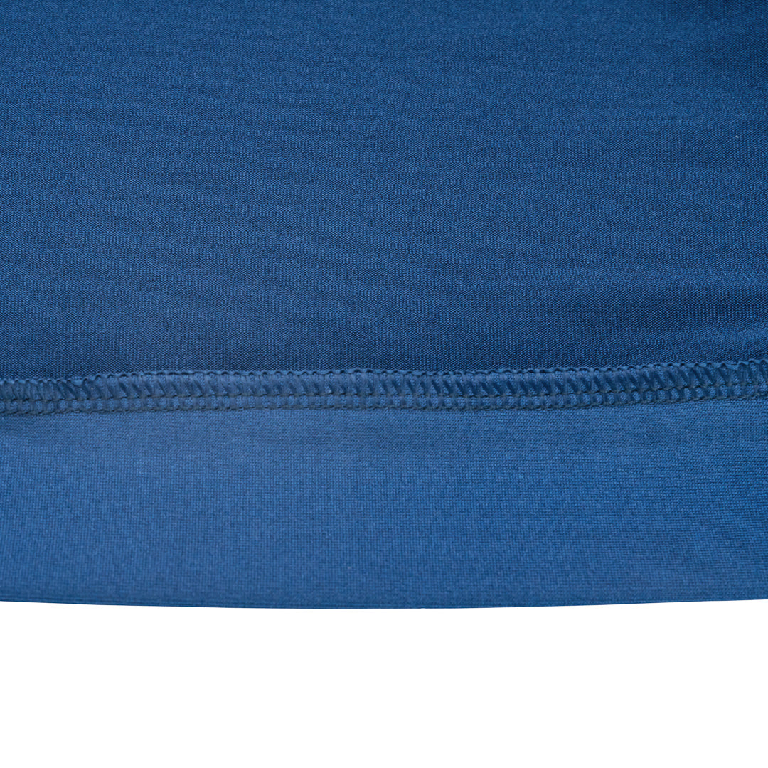 Table Tek Round Blue Spandex Table Cover - Bar Height - 32" - 1 count box