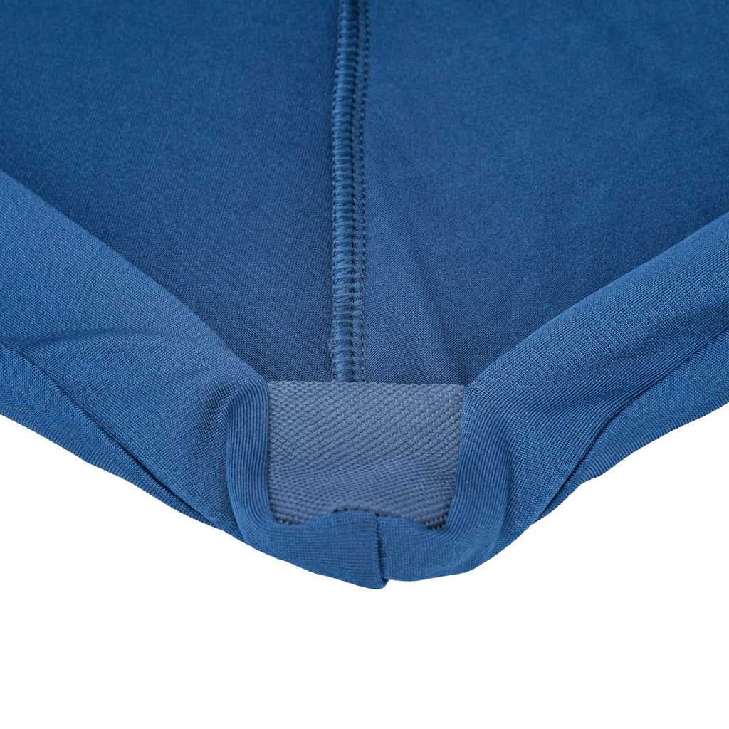 Table Tek Round Blue Spandex Table Cover - Bar Height - 32" - 1 count box