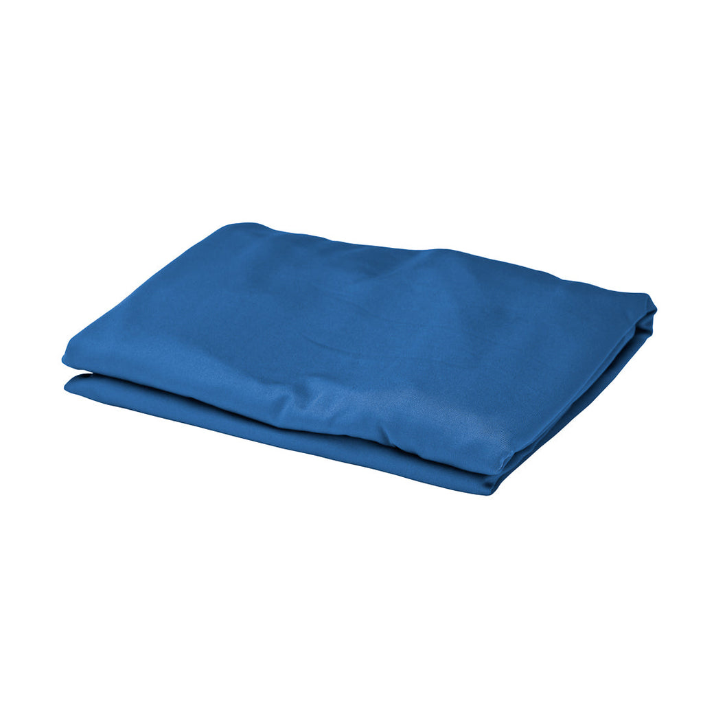 Table Tek Round Blue Spandex Table Cover - Bar Height - 32" - 10 count box