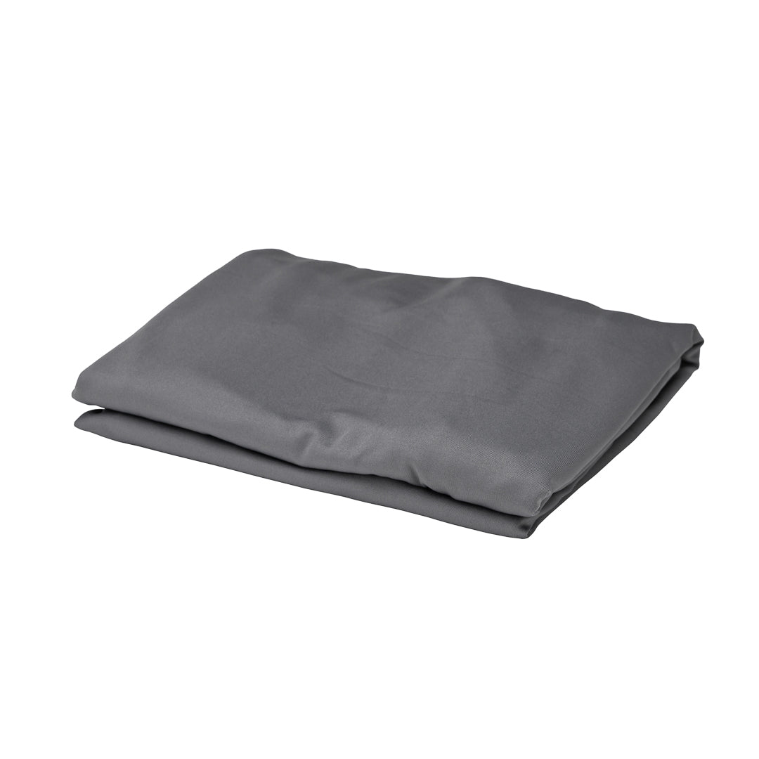 Table Tek Round Charcoal Gray Spandex Table Cover - Bar Height - 32" - 10 count box