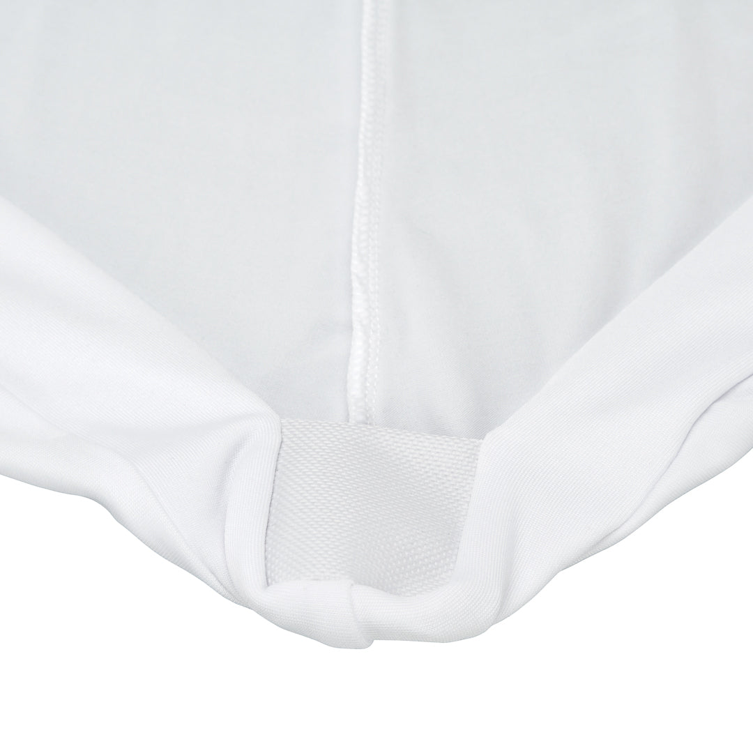 Table Tek Round White Spandex Table Cover - Bar Height - 32" - 10 count box
