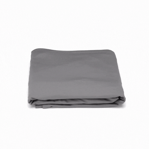 Table Tek Rectangle Charcoal Gray Spandex Table Cover - Contour Cut - 72" x 30" - 1 count box