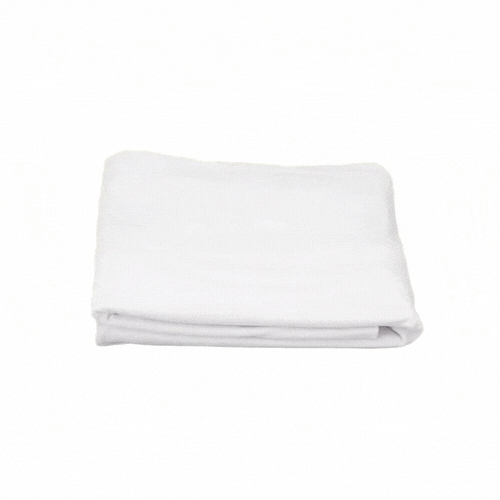 Table Tek Rectangle White Spandex Table Cover - Contour Cut - 72" x 30" - 1 count box