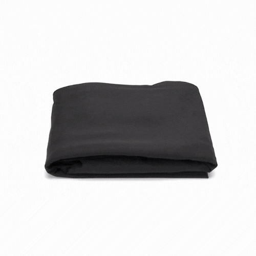 Table Tek Rectangle Black Spandex Table Cover - Contour Cut - 96" x 30" - 1 count box