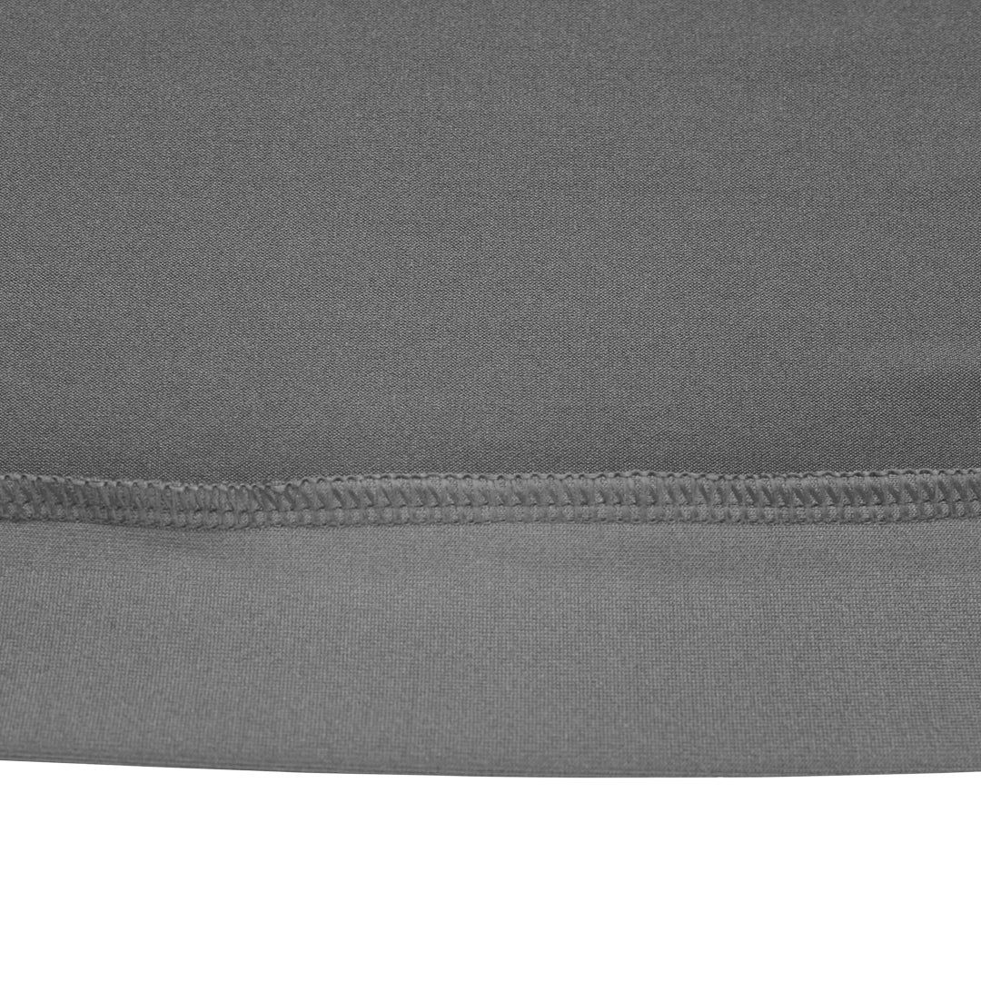 Table Tek Round Gray Spandex Table Cover - Bar Height - 36" - 10 count box