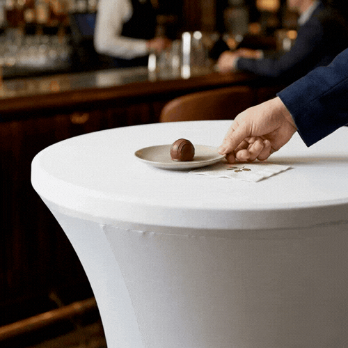 Table Tek Round White Spandex Table Cover - Bar Height - 36" - 1 count box