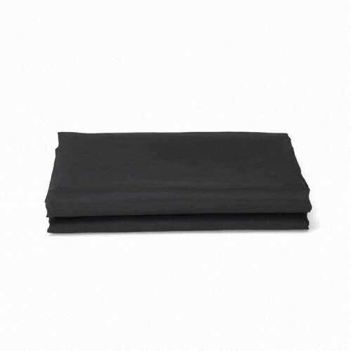 Table Tek Rectangle Black Polyester Cloth Table Cover - Hemmed - 90" x 132" - 1 count box