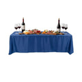Table Tek Rectangle Blue Polyester Cloth Table Cover - Hemmed - 90" x 132" - 1 count box