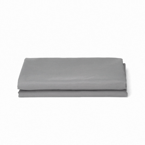 Table Tek Rectangle Gray Polyester Cloth Table Cover - Hemmed - 90" x 132" - 1 count box