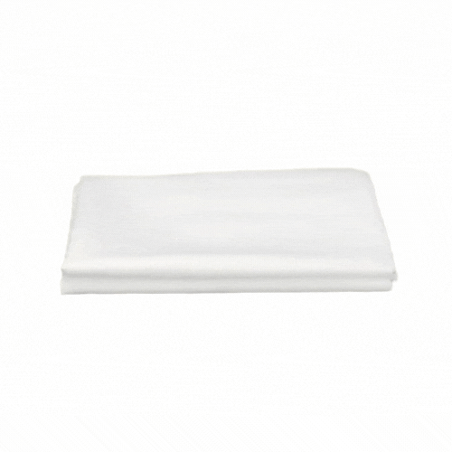 Table Tek Round White Polyester Cloth Table Cover - Hemmed - 120" - 1 count box