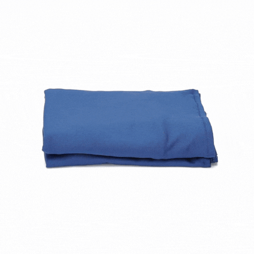Table Tek Blue Spandex Banquet Chair Cover - Universal, Stretch - 10 count box