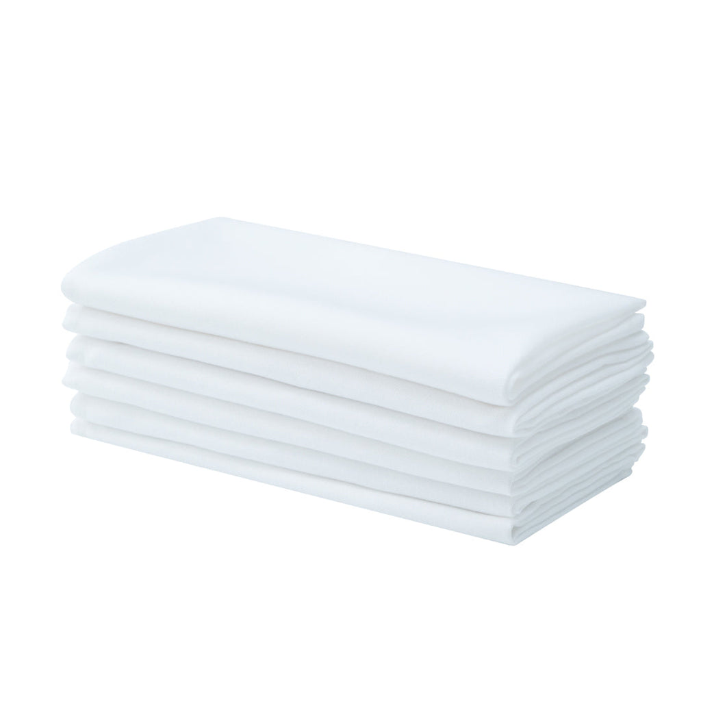 Luxenap White 100% Polyester Cloth Napkin - 20" x 20" - 10 count box