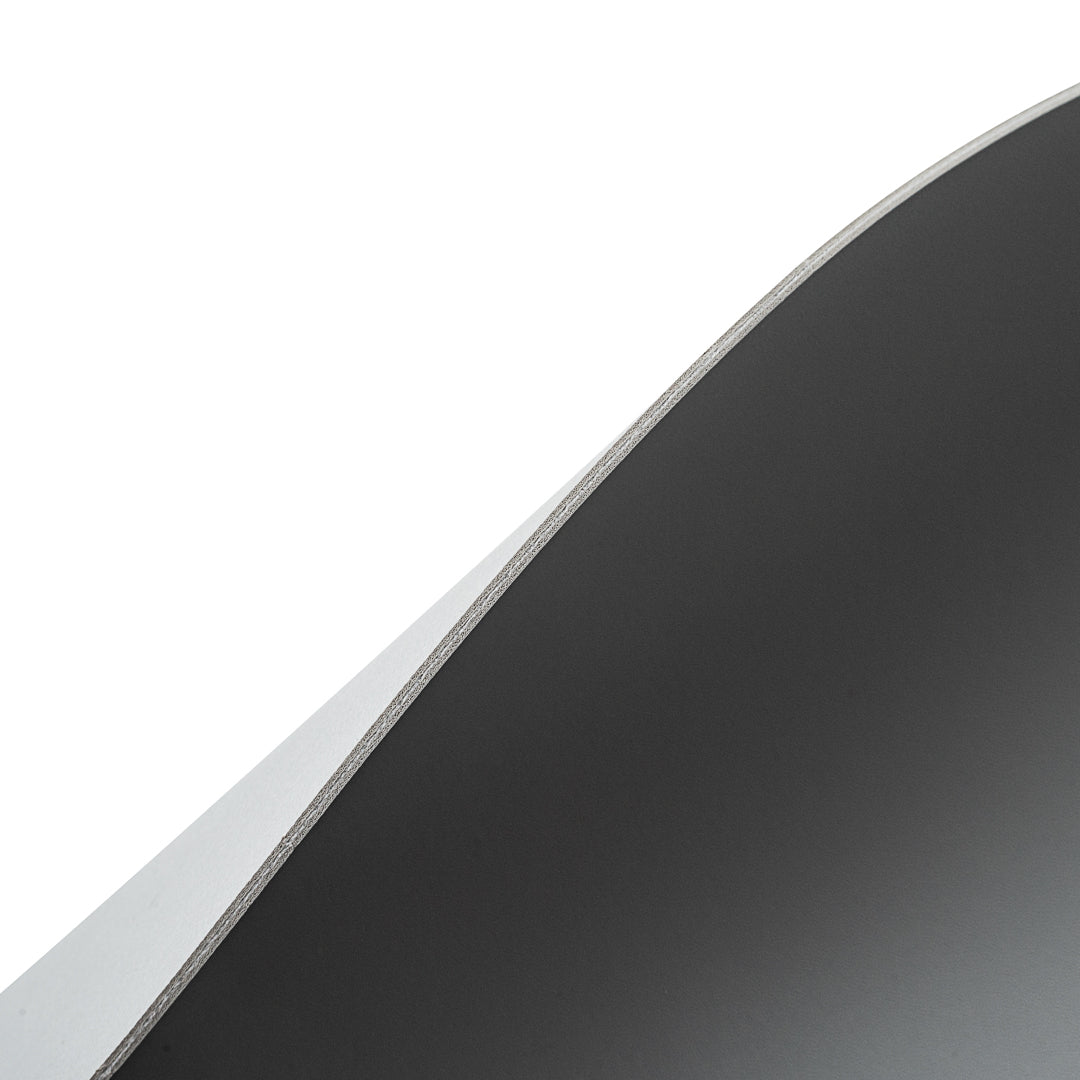 Chef 101 Oval Gray Vinyl Placemat - Embossed - 17 3/4" x 12" - 6 count box