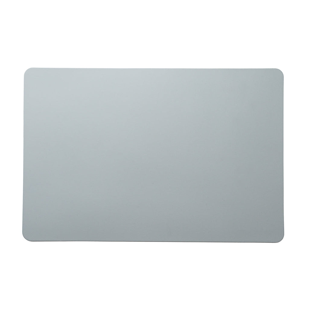 Chef 101 Rectangle Gray Vinyl Placemat - Embossed - 17 3/4" x 12" - 6 count box