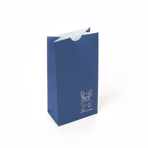Bag Tek Frenchie Paper Bag - 2 lb - 4 1/4" x 2 1/4" x 8 1/2" - 100 count box